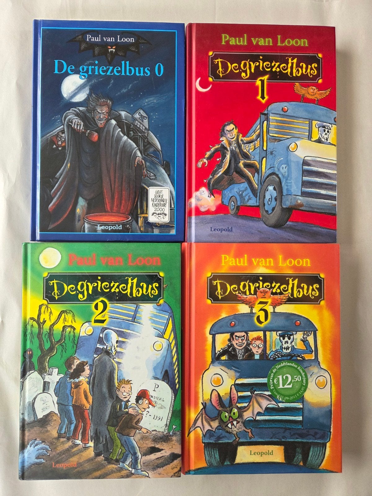 De griezelbus 0, 1, 2, 3 / 20 € voor de 4, Boeken, Ophalen