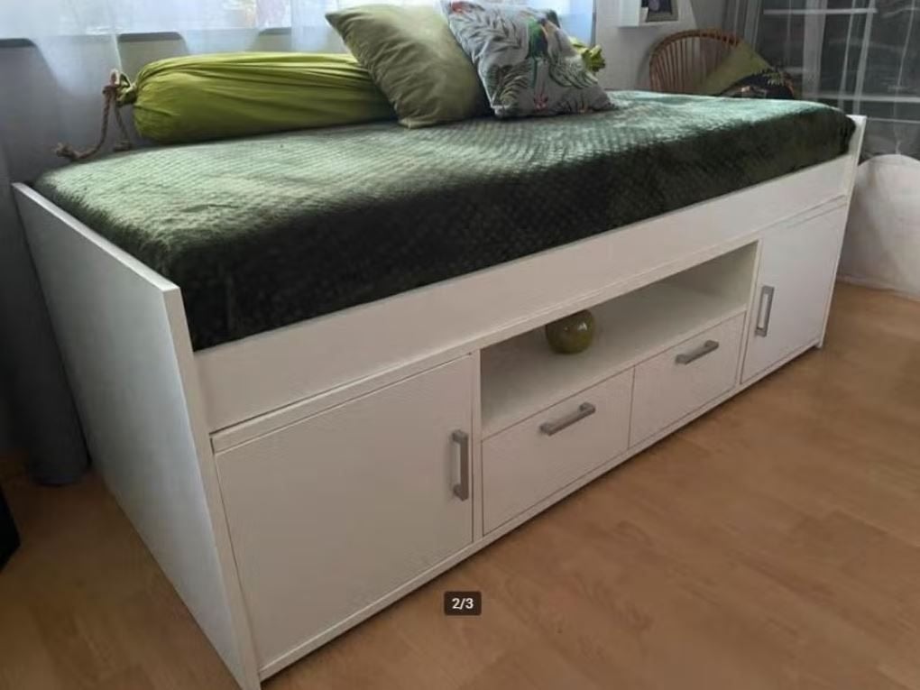 Lit armoires pour enfant/ado, 85 tot 100 cm, Zo goed als nieuw, 180 cm of meer, Ophalen