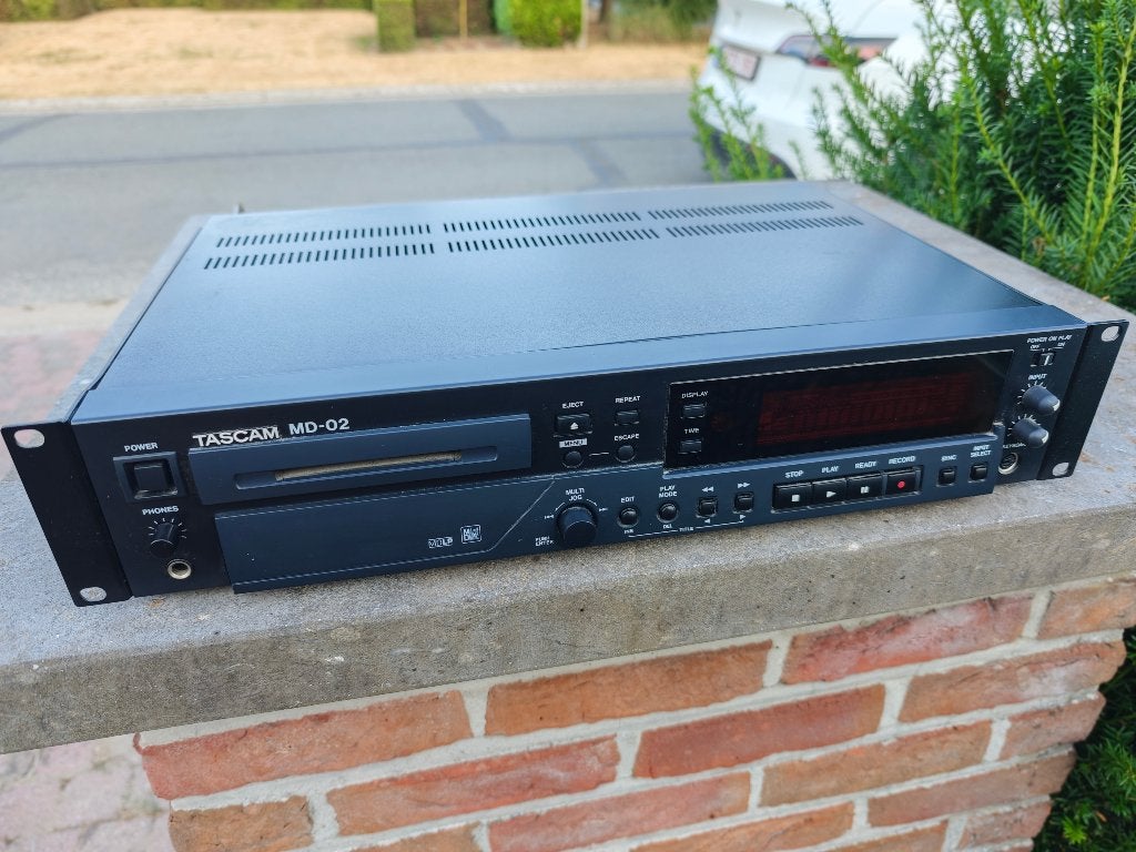 Tascam MD-02 minidisc recorder/speler, Audio, Tv en Foto, Walkmans, Discmans en Minidiscspelers, Ophalen of Verzenden