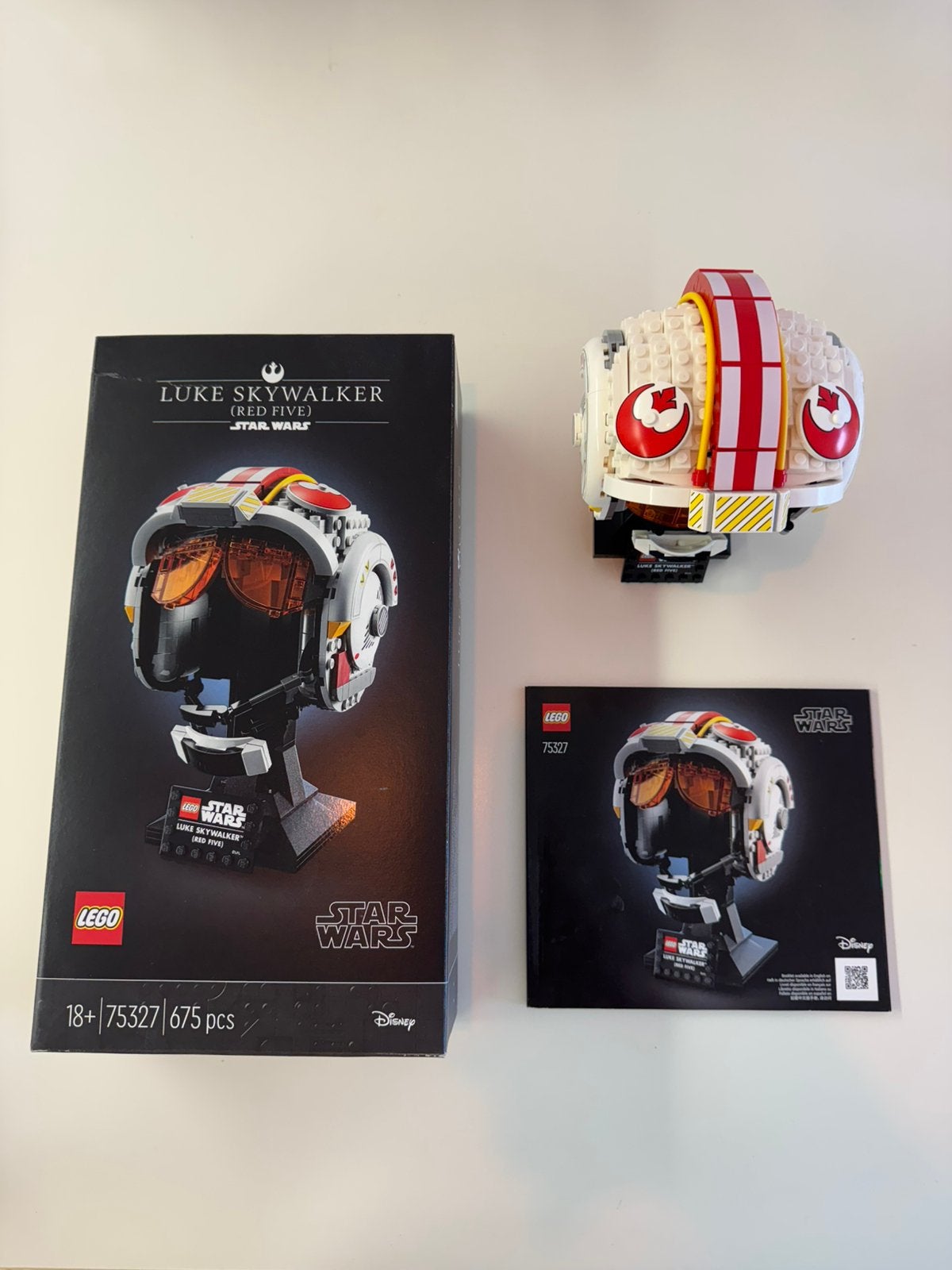 Le casque Red Five de Luke Skywalker 75327, Star Wars, Lego, Ensemble complet, Comme neuf