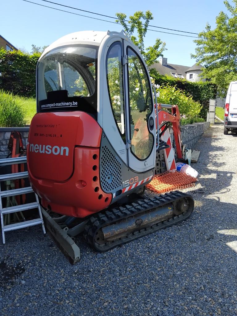 Mini pelle WACKER NEUSON 1503, Enlèvement