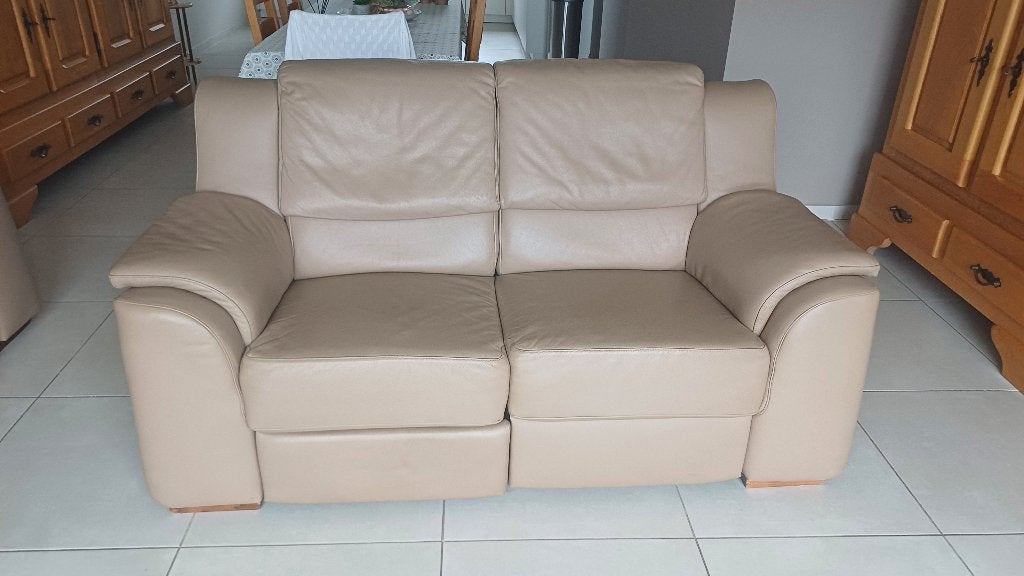 tweezit met relax, Ophalen, Gebruikt, Tweepersoons, Rechte bank