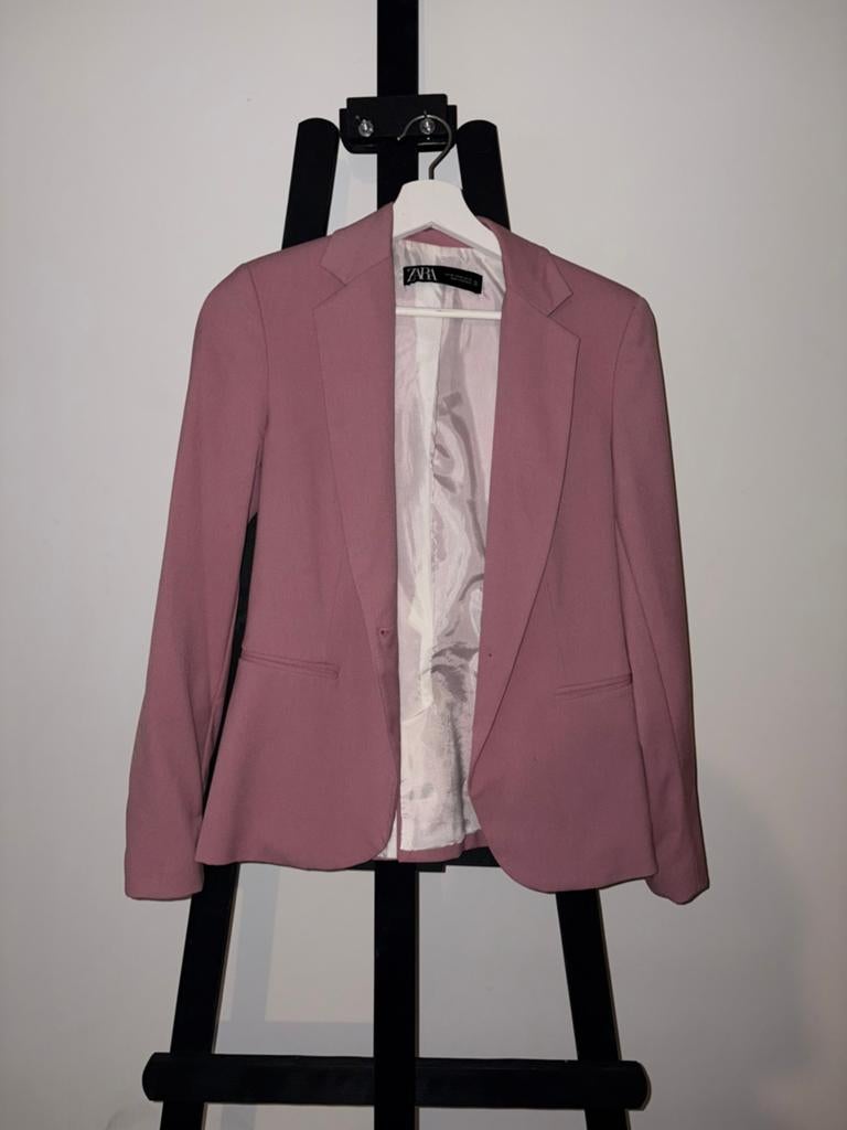 Zara roze blazer, Kleding | Dames, Ophalen of Verzenden, Zo goed als nieuw, Roze