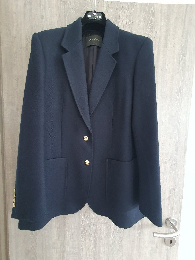 Blazer bleu marine Massimo Dutti Eur 42, Vêtements | Femmes, Vestes | Hiver, Taille 42/44 (L), Comme neuf, Bleu, Enlèvement ou Envoi