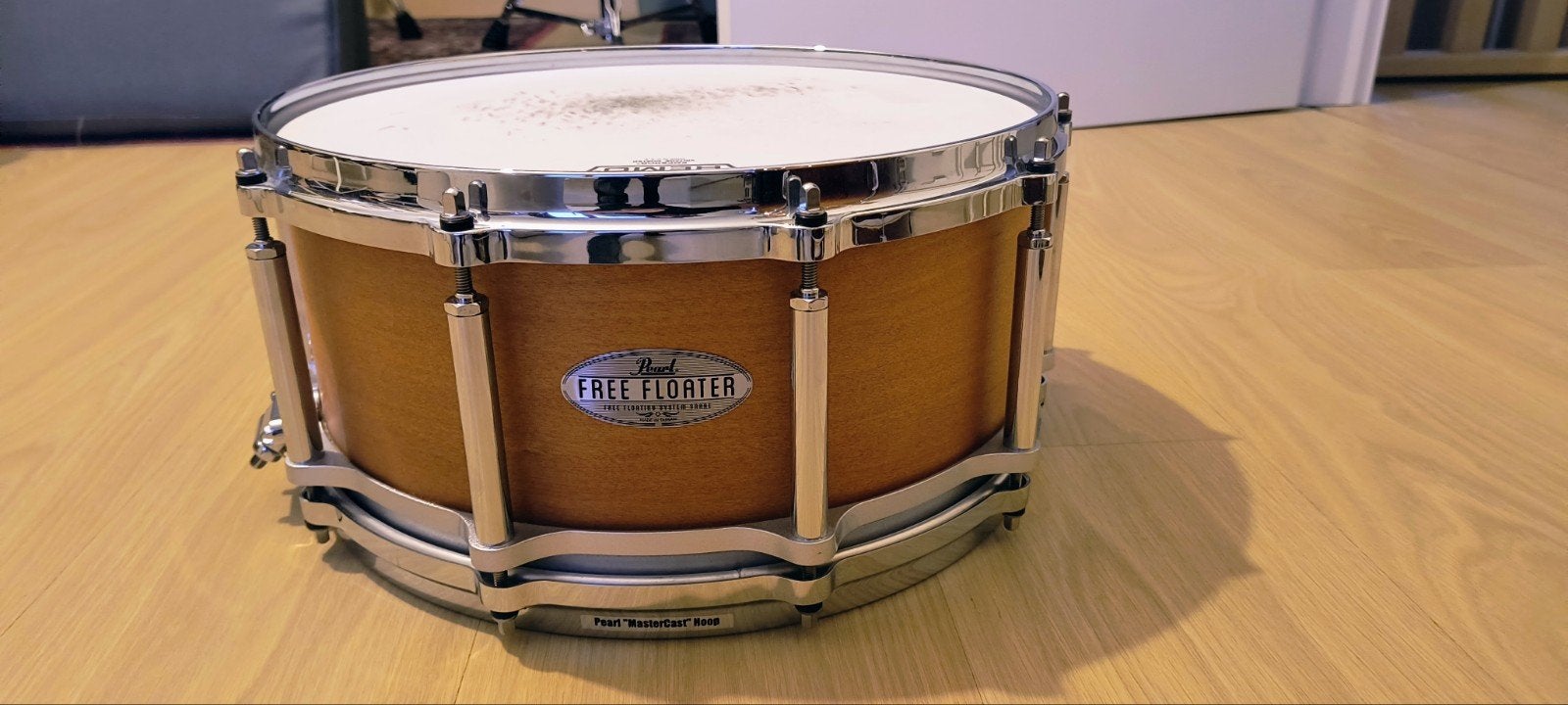 Pearl Free Floater Snare drum 14x6,5, Ophalen, Zo goed als nieuw, Pearl