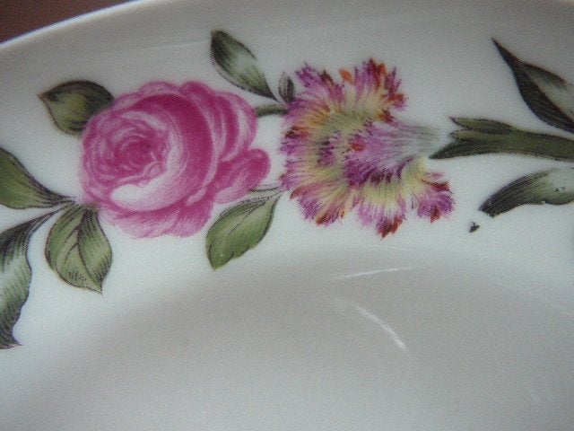 2 plats ignifuges quatre saisons en Porcelaine de Paris, Maison & Meubles, Enlèvement ou Envoi, Utilisé, Balance ou Balances, Autres styles
