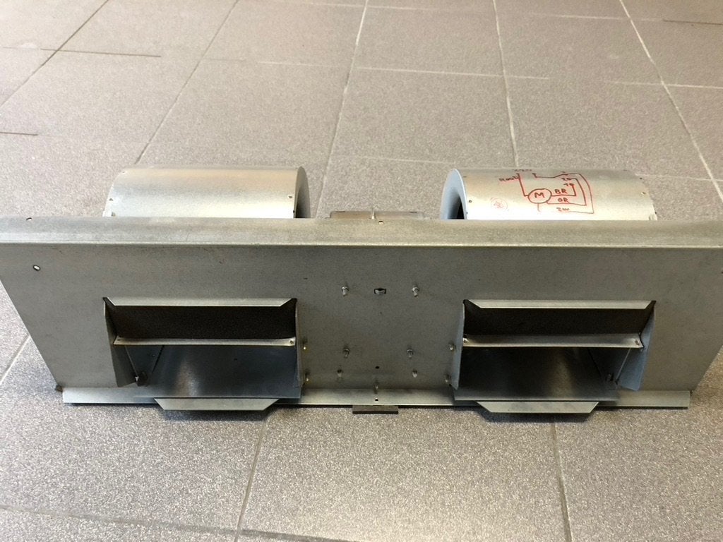 Dubbele centrifugaal ventilator, Ophalen, Ventilator