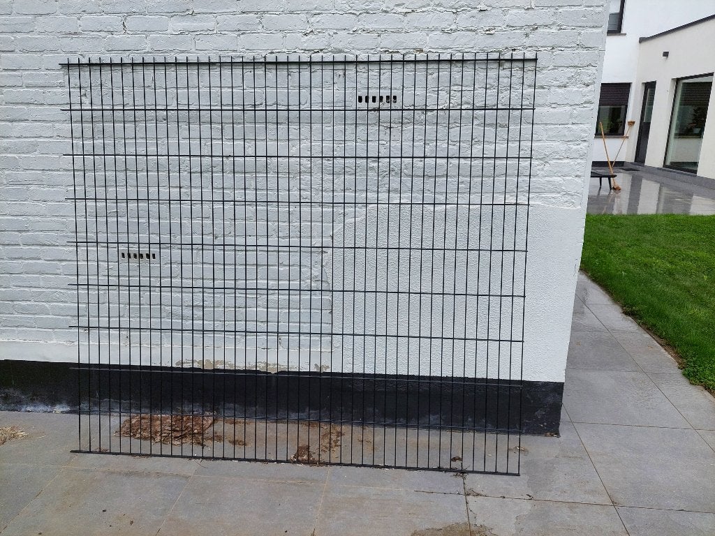 Tapis à double tige 6/5/6-H183-B251-RAL9005-fil galvanisé, Jardin & Terrasse, Enlèvement, Neuf, Autres matériaux, Clôture en treillis métallique double
