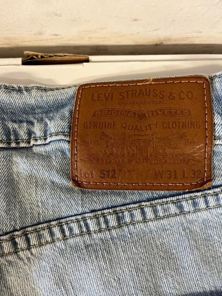 Jeans Levi’s 512 W31 L32, Enlèvement, Comme neuf, Blanc