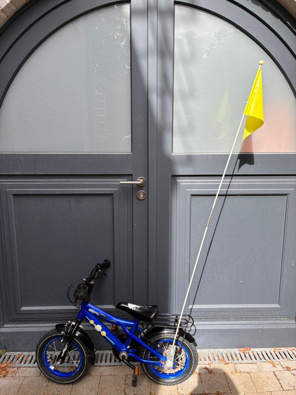 Eerste kinderfiets met vlaggetje, Enlèvement, Utilisé, Moins de 16 pouces
