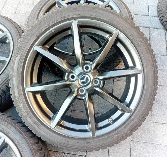 Winterbanden velgen Yokohama Mazda MX-5 MX5 4x100 17inch 5mm, Auto-onderdelen, Banden en Velgen, Banden en Velgen, Winterbanden