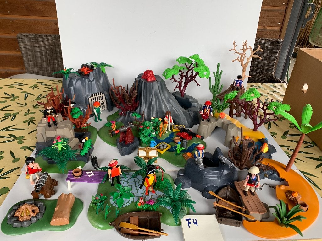 PLAYMOBIL F4: SUPERGROOT PIRATENEILAND, Ophalen of Verzenden, Zo goed als nieuw, Pirates, Losse onderdelen