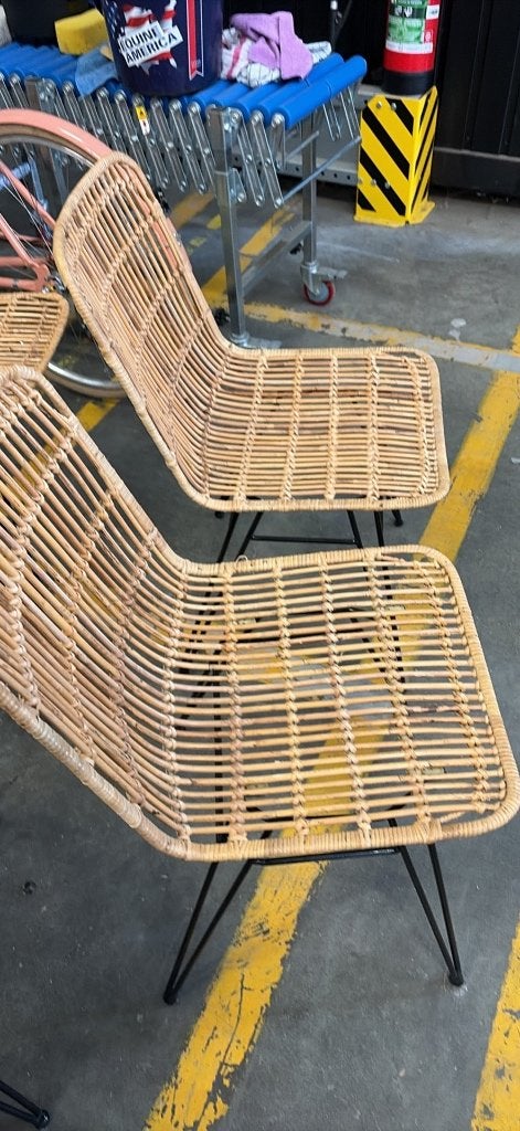 Lot van 5 rotan stoelen, Ophalen, Overige kleuren, Riet of Rotan, Zo goed als nieuw