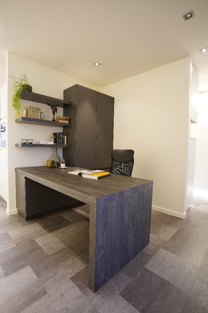 Bureau, Ophalen, 90 cm, Nieuw, Bureau-kast combinatie