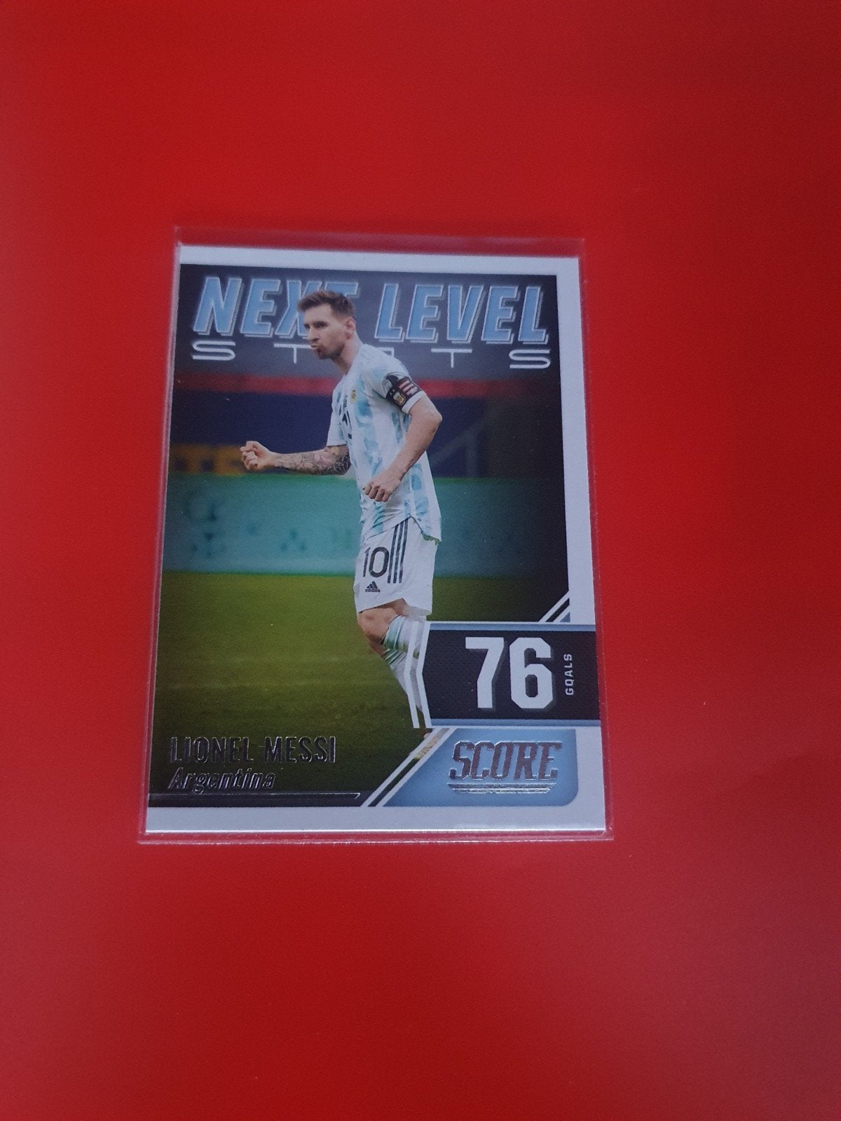 Lionel Messi Panini Score Insert 2021, Hobby en Vrije tijd, Ophalen of Verzenden, Nieuw, Plaatje