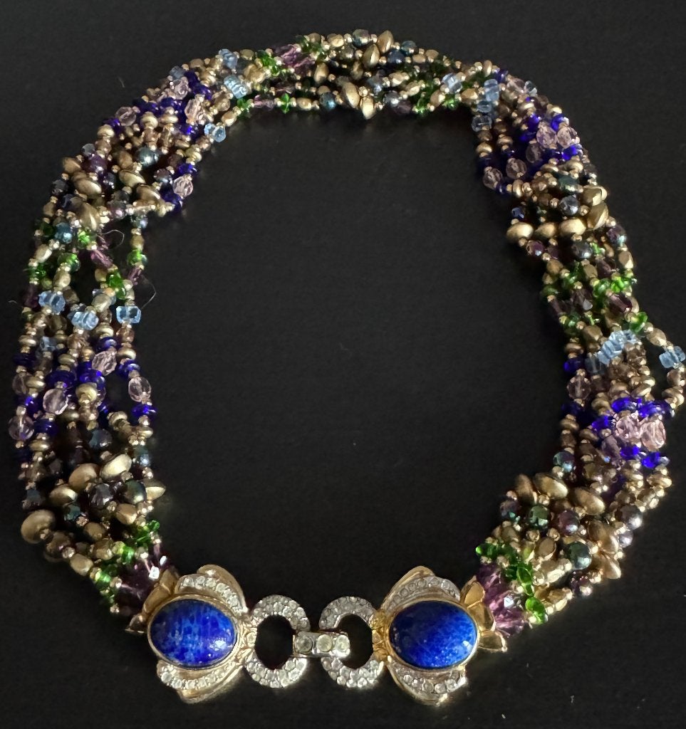 Collier Vintage 1970 Bijoux de Fantaisie, Enlèvement ou Envoi, Autres matériaux, Collier