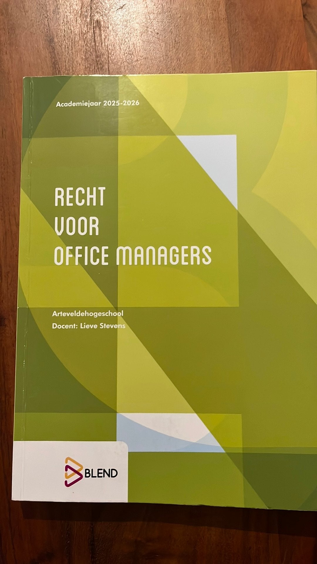 Recht voor office managers, Enlèvement, Comme neuf