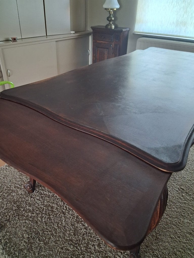 EIKEN TAFEL, Huis en Inrichting, Ophalen, Eikenhout, 200 cm of meer, Zo goed als nieuw