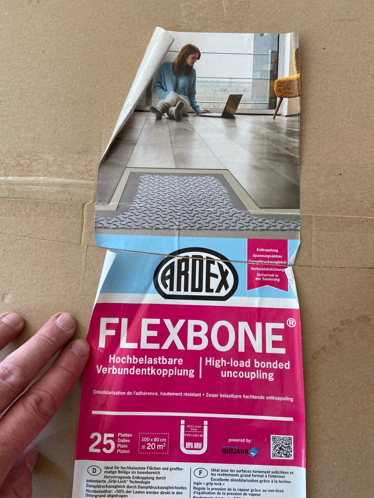 Ardex Flexbone - tapis de découplage, Enlèvement, Neuf