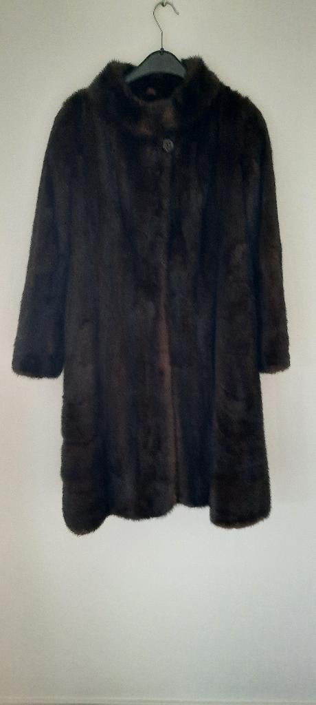 Petit manteau en fourrure de vison, Enlèvement, Comme neuf, Taille 36 (S), Brun