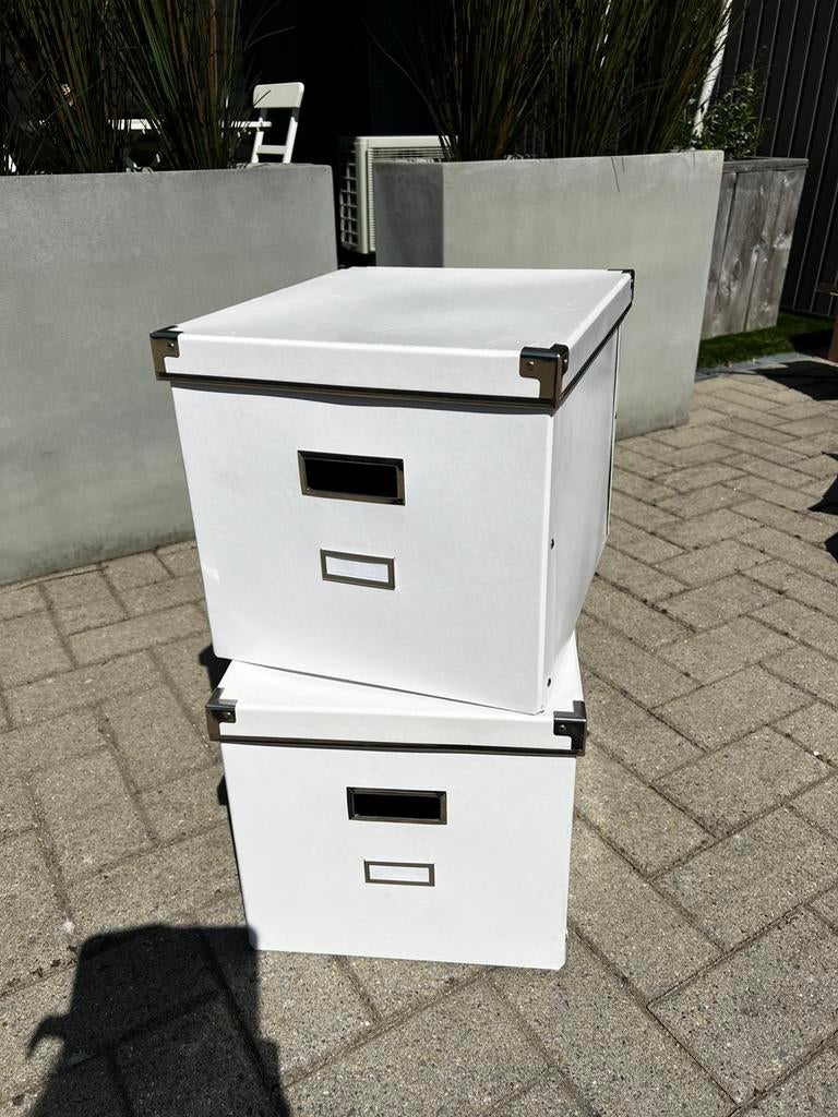 2 stevige Kartonnen opbergdozen ikea, Doe-het-zelf en Bouw, Kratten en Dozen, Ophalen, Zo goed als nieuw