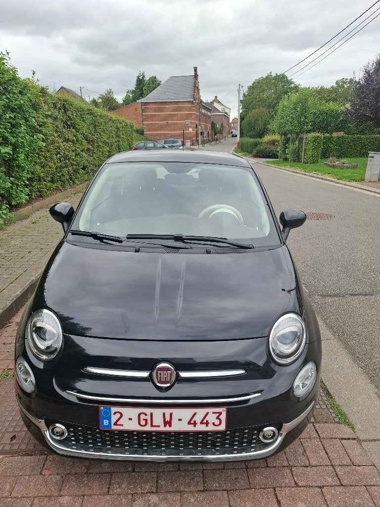 Fiat 500 zwart 3400km, Auto's, Voorwielaandrijving, 4 zetels, 1338 kg, Zwart