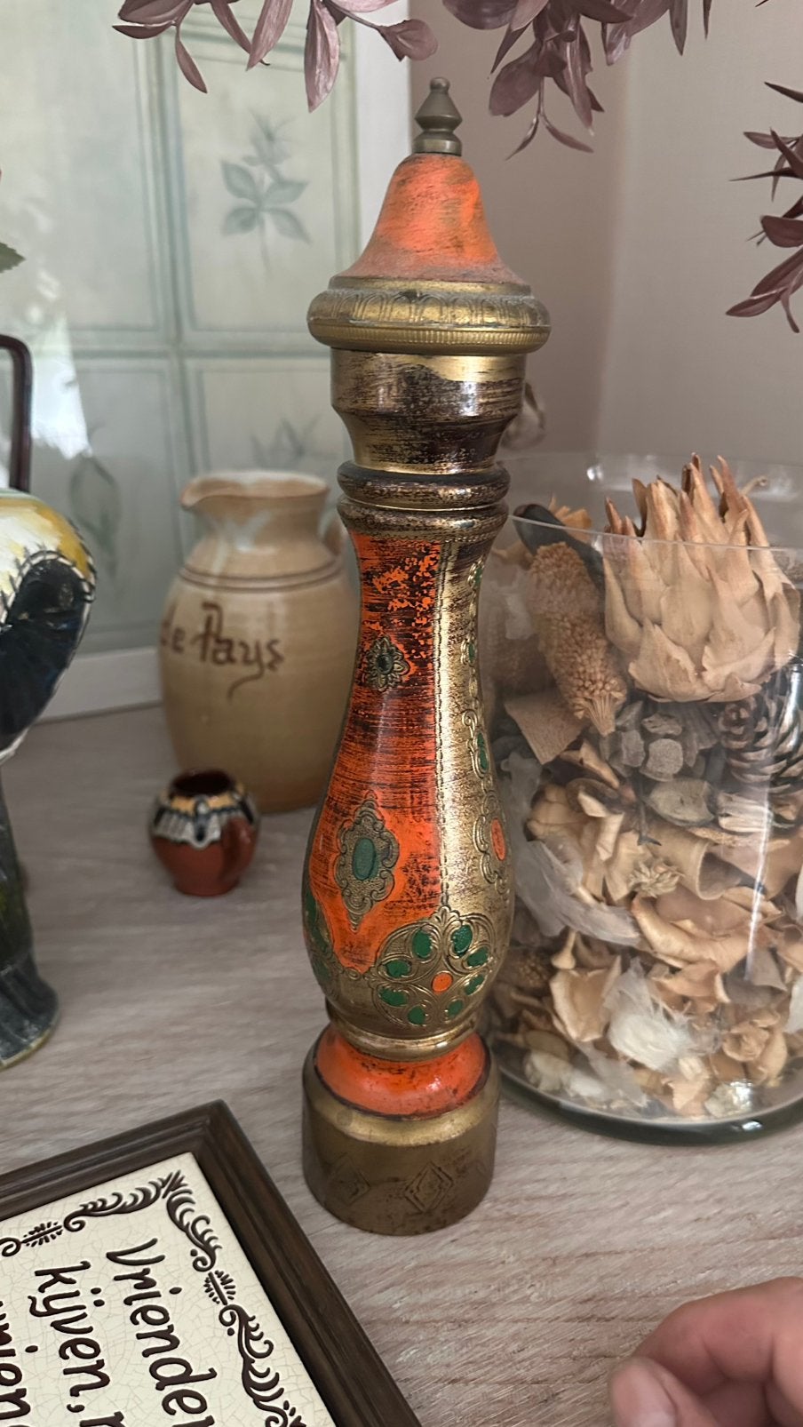 Vintage Italian Florentine Pepper Mill, Ophalen