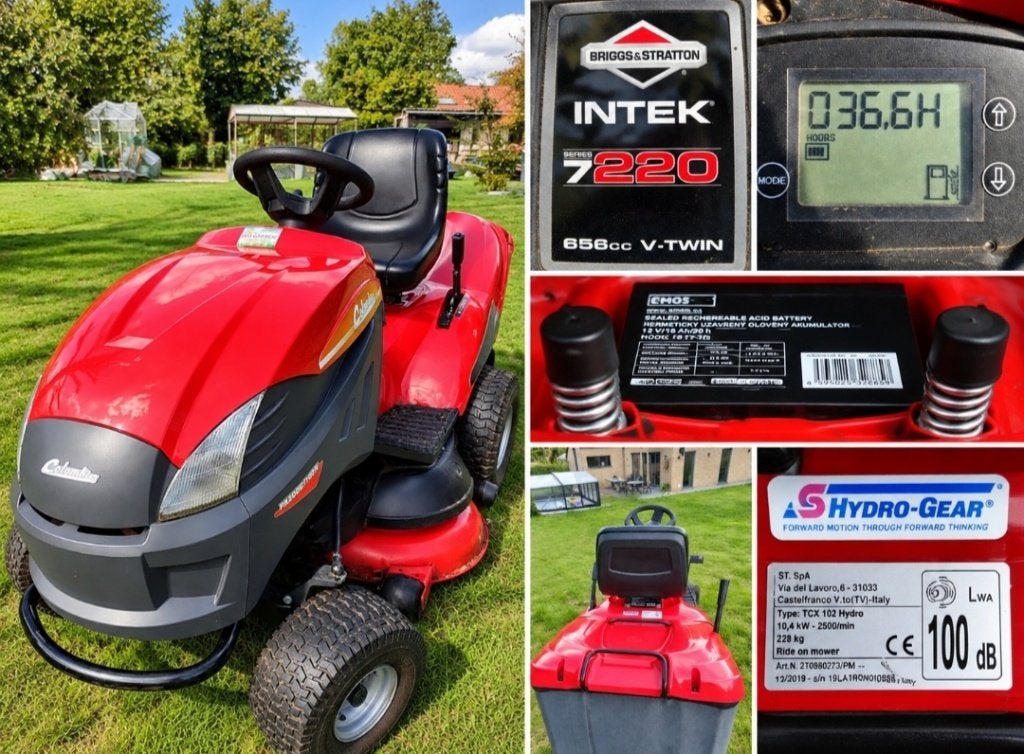 Tondeuse tracteur Castelgarden TCX 102, Tondeuse rotative, Briggs & Stratton, Démarrage électrique, Tondeuses à gazon à essence