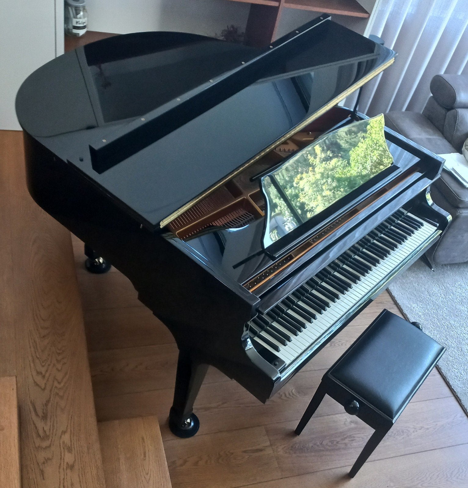 mini vleugel piano, Musique & Instruments, Brillant, Comme neuf, Enlèvement, Piano