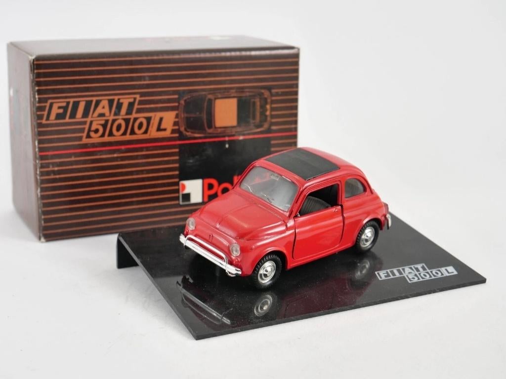 1:25 Polistil S599 Fiat 500 L 1968 rood, Ophalen of Verzenden, Zo goed als nieuw, Auto