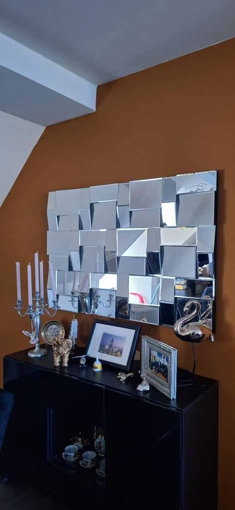 Spiegel / Glas Eric Kuster 80x120, Ophalen, Zo goed als nieuw, 100 tot 125 cm, Minder dan 100 cm