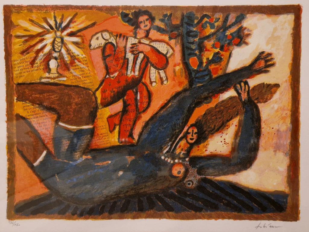 Kleurlitho Théo Tobiasse, Ophalen