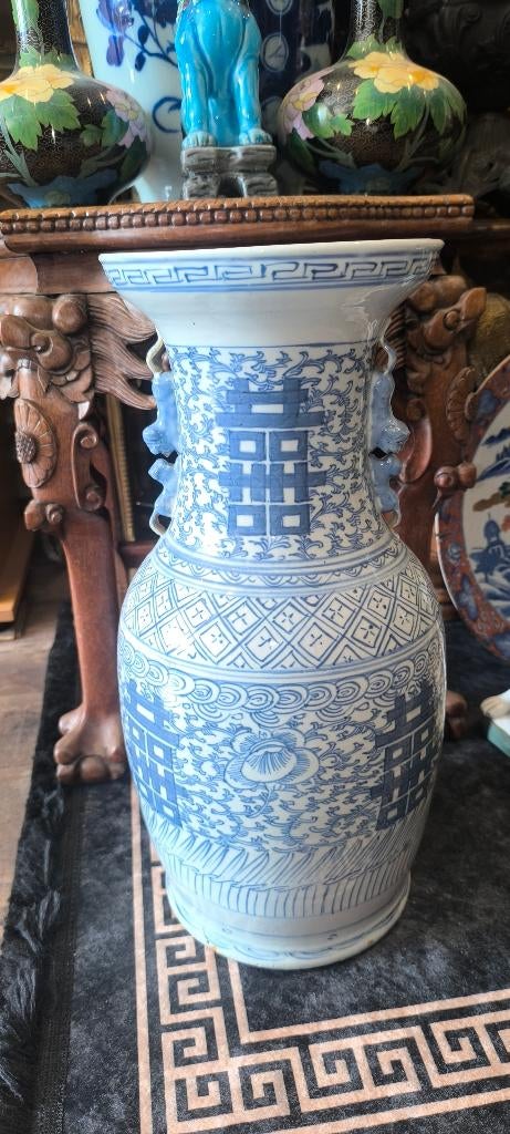 Antieke chinese Qing dynasty ,19 eeuw vaas, Enlèvement