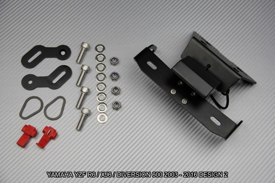 Kentekenplaathouder YAMAHA YZF R6 / XJ6 DIVERSION 2003 2016, Motoren, Ophalen of Verzenden, Nieuw