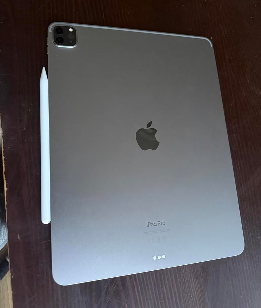 iPad Pro 12,9" (6e génération - M2) 128 Go + Apple Pencil, Enlèvement, Comme neuf, 9 pouces, Gris
