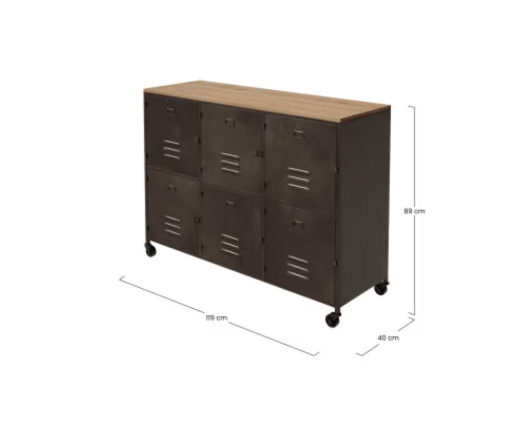 Ensemble buffet + meuble TV Maisons du Monde Wayne, Maison & Meubles, Avec porte(s), Autres essences de bois, Industriel - Wayne