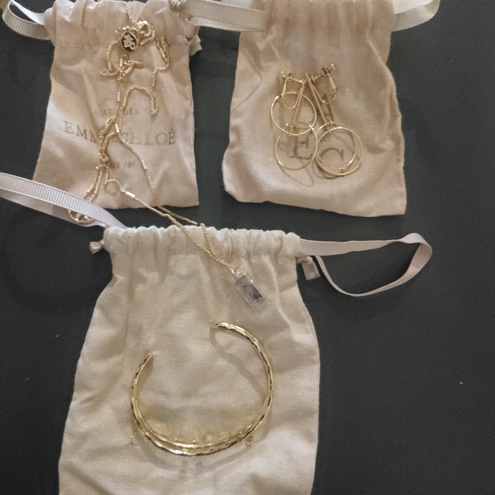l'atelier emma&chloe set, Bijoux, Sacs & Beauté, Colliers, Enlèvement, Neuf, Or, Autres matériaux