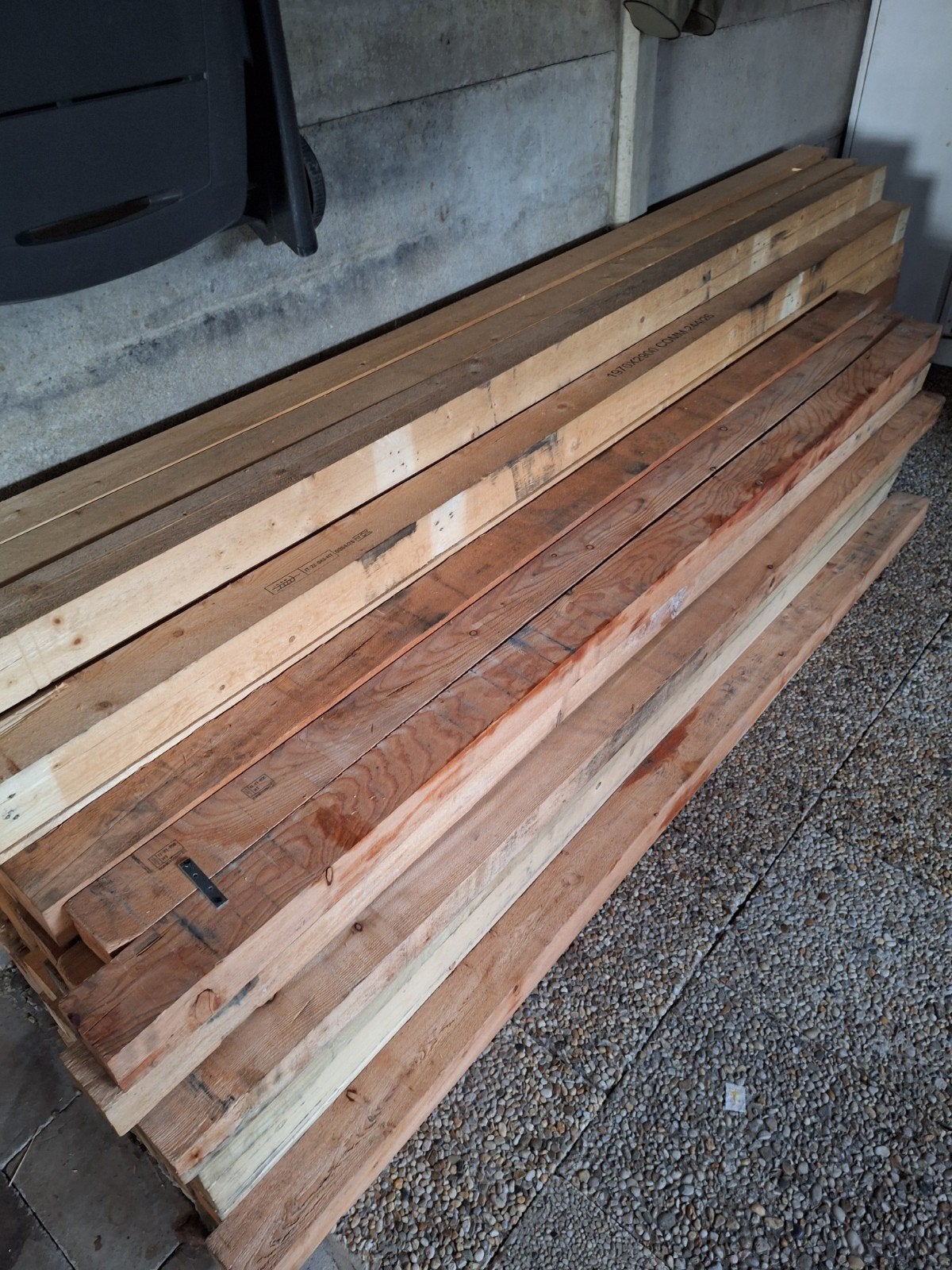 houten balken, Ophalen, Balken