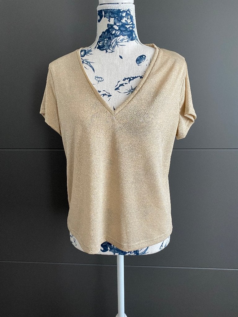 gouden blouse maat large, Ophalen of Verzenden