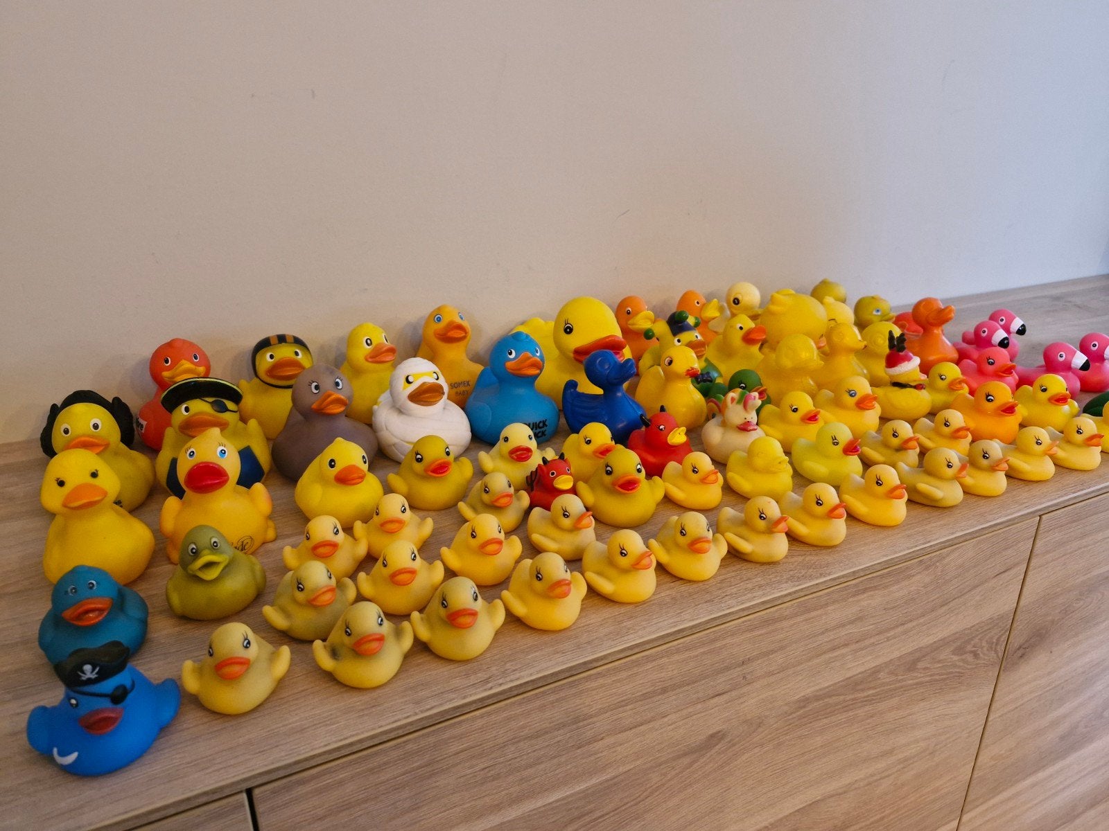 lot van + 80 badeendjes , gebruikte staat, Ophalen of Verzenden, Gebruikt, Badeend, Overige merken