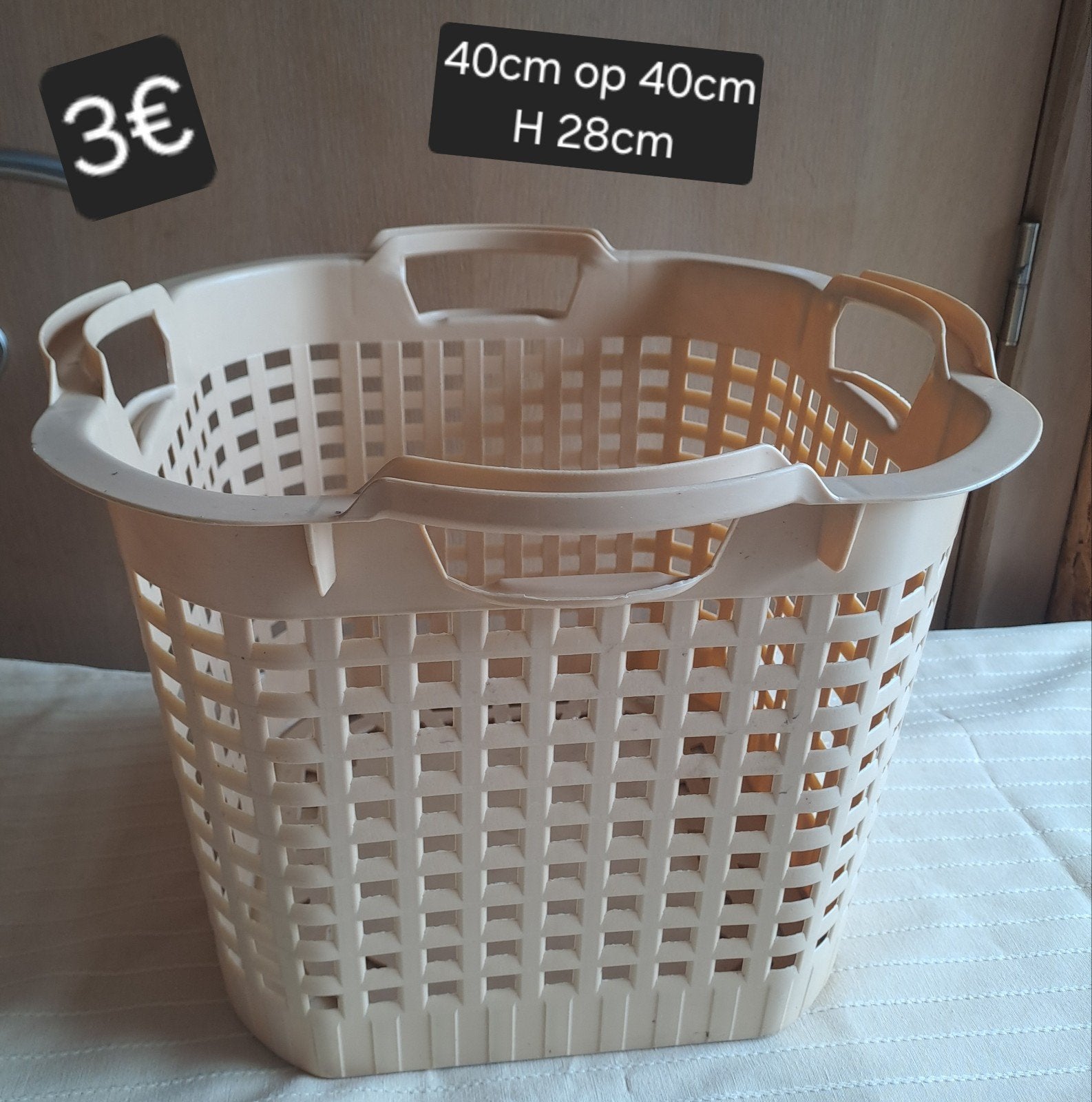 vintage wasmand, Huis en Inrichting, Ophalen, Gebruikt, Wasmand, Overige merken