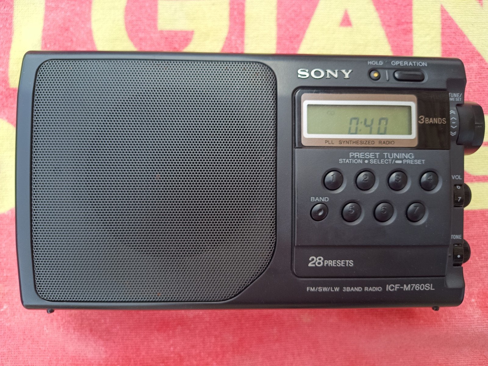 Sony icf m760sl world receiver, Enlèvement ou Envoi, Récepteur universel
