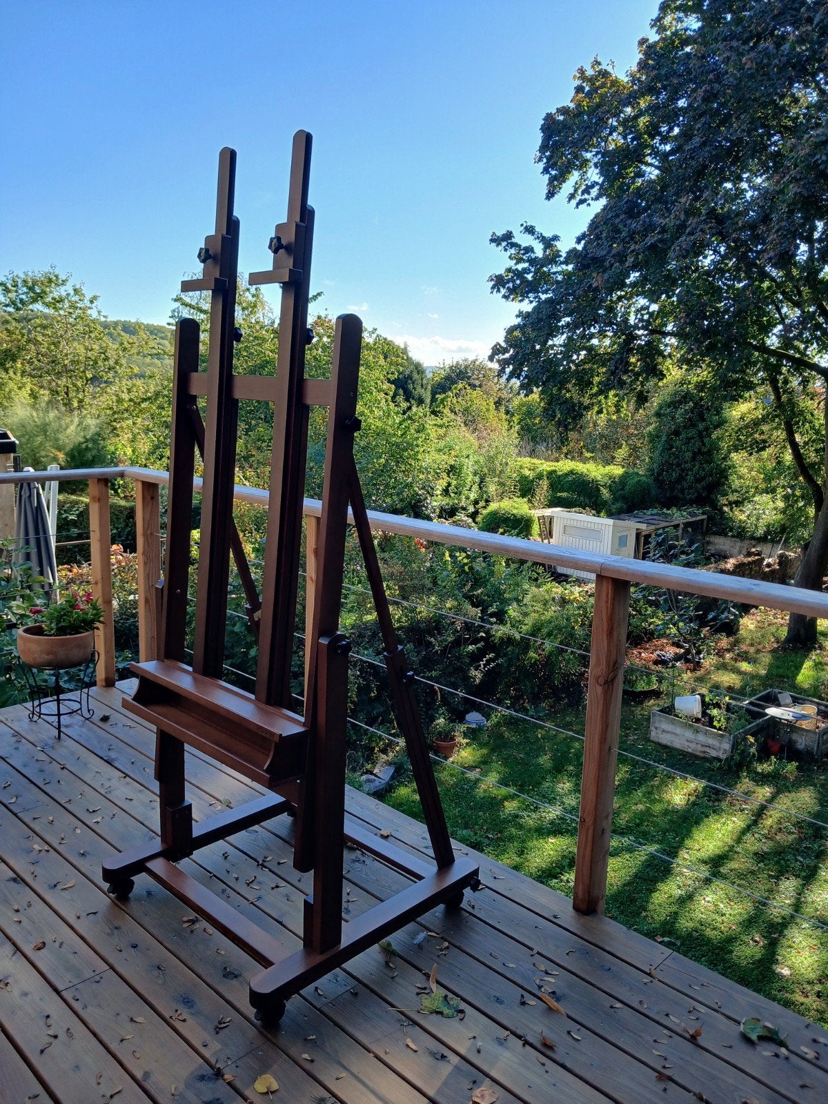 grand chevalet pro sur roulette extensible 3m inclinable a 9, Enlèvement, Chevalet