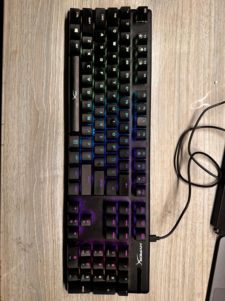 HyperX Alloy Origins Mechanisch Gaming Toetsenbord US, Computers en Software, Toetsenborden, Ophalen of Verzenden, Qwerty, Zo goed als nieuw