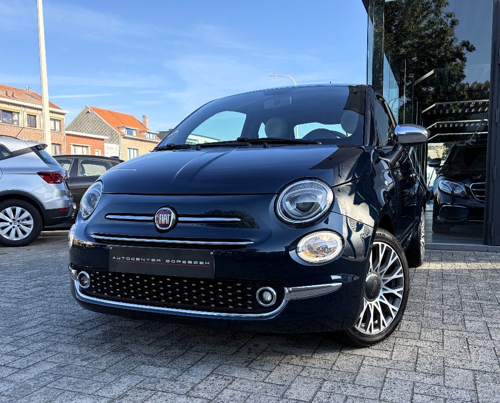 Fiat 500 1.2i - PANO - CARPLAY, Auto's, 4 zetels, Blauw, Leder, Onderhoudsboekje