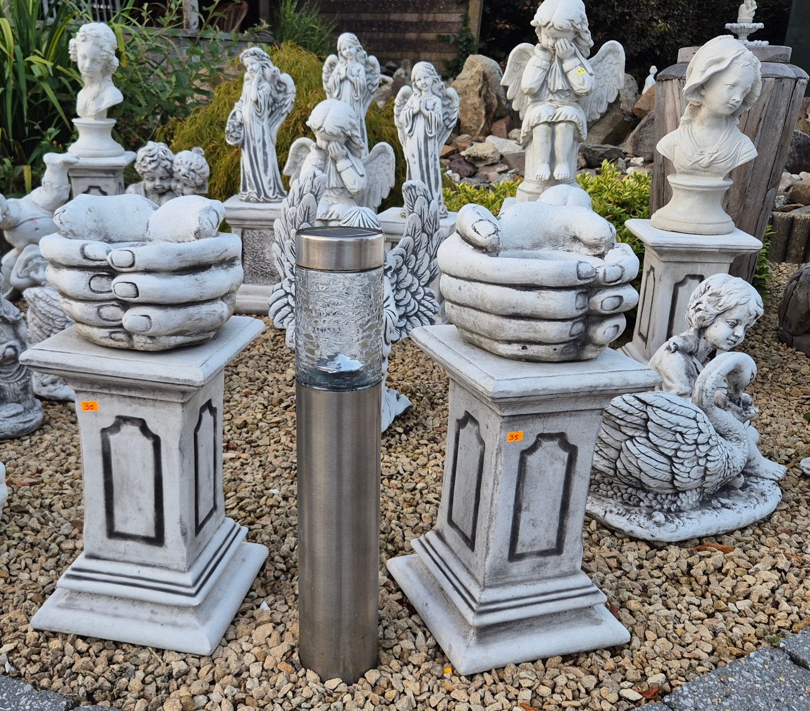 beton bloempotten met zuilen, Enlèvement, Neuf, Béton, Autres types
