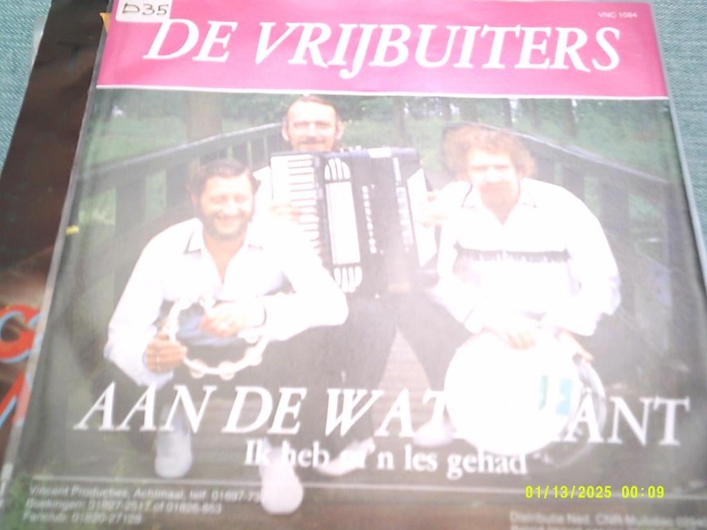 De Vrijbuiters – Aan De Waterkant/ Vinylsingel, Ophalen of Verzenden, Zo goed als nieuw, 7 inch, Levenslied of Smartlap