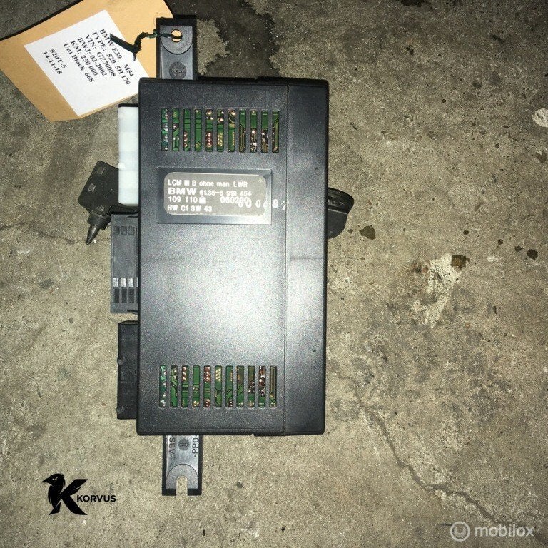 BMW E39,  5-serie  LCM  lichtmodule Lichtcomputer, Gebruikt, Ophalen of Verzenden, BMW, BMW