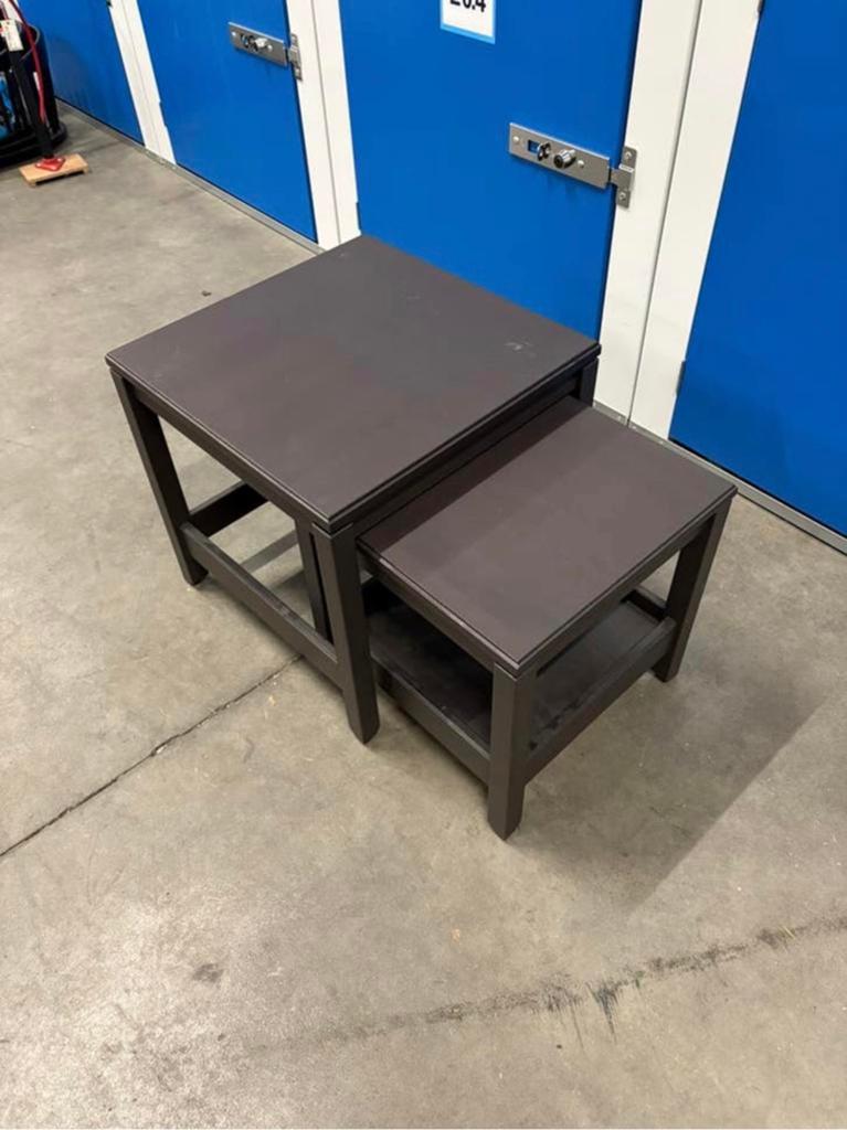 HAVSTA Bijzettafeltjes IKEA - zwartbruin, Ophalen, Vierkant, Zo goed als nieuw, IKEA Havsta