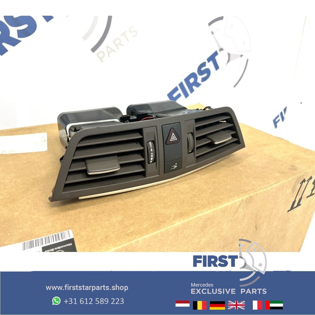 W212 W207 LUCHTROOSTER MIDDEN BRUIN Mercedes E KLASSE LUCHT, Utilisé, -, -, Enlèvement ou Envoi